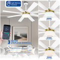 Dextrus 60 in Modern LED Outdoor/Indoor Ceiling Fan with Remote Control