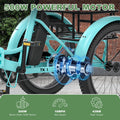 ABORON 3.0 Fat Tire Electric Trike for Senior Foldable E Bike, 500W Motorized Tricycle Adult 20" Folding 3 Wheel Electric Commute Bike Trike W/48V