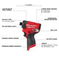 M12 FUEL 12V Lithium Ion Cordless 3/8 In. Ratchet and 1/4 In. Impact Driver Kit (2 Tool) W/Batteries, Charger & Bag