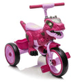 Xuanlur Kids Ride on Dinosaur Tricycle, Toddlers Kid Trike with Wide Flash Wheels, Anti Slip Pedals, Rear Basket, Music & LED Lights, Toddler Bike