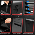 2 in 1 Rolling Tool Chest, 5-Drawer Tool Storage Cabinet with Wheels, Adjustable Shelf, Tool Box Organizer for Garage Warehouse Workshop