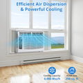GAOMON Smart 6000 BTU Window Air Conditioner WiFi Enabled AC with Remote & App Control, Timer, Sleep Mode, Easy Install Kit, Cools Rooms up to 350