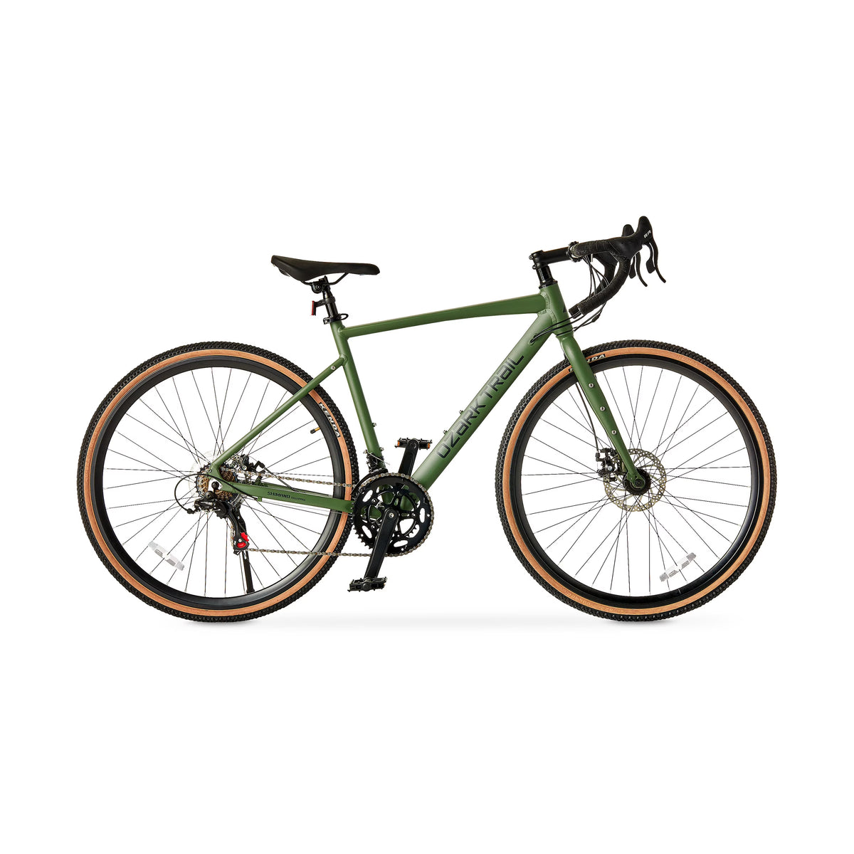 700c Ozark Trail G.1 Explorer Drop Bar Gravel Bike, Medium Frame, Fits Riders 5'5" 5'10", Green, Adult
