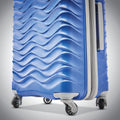 American Tourister Pirouette NXT Hardside Large Checked Luggage with Spinner Wheels Ultramarine