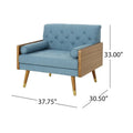 Frankie Mid Century Modern Club Chair by Christopher Knight Home