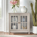 Portland 2 Door Glass Cabinet by Simple Living