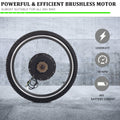Ktaxon 48V 1000W Electric Bicycle Motor Kit, 26" Front Wheel E Bike Conversion Kit W/LCD Display (without Battery)