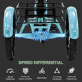 ABORON 3.0 Fat Tire Electric Trike for Senior Foldable E Bike, 500W Motorized Tricycle Adult 20" Folding 3 Wheel Electric Commute Bike Trike W/48V