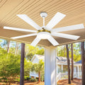 Dextrus 60 in Modern LED Outdoor/Indoor Ceiling Fan with Remote Control