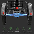 ABORON 3.0 Fat Tire Electric Trike for Senior Foldable E Bike, 500W Motorized Tricycle Adult 20" Folding 3 Wheel Electric Commute Bike Trike W/48V