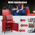 2 in 1 Rolling Tool Chest, 5-Drawer Tool Storage Cabinet with Wheels, Adjustable Shelf, Tool Box Organizer for Garage Warehouse Workshop