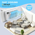 M Optimized 12000BTU Window Air Conditioner with Wi Fi Enabled, Remote Control, Air Conditioner Window Unit Cooling up to 550sq.ft, 115V Window AC
