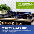 Classic Blue 20-Piece Aluminum Ultra Durable Non Stick Diamond Infused Cookware and Bakeware Set